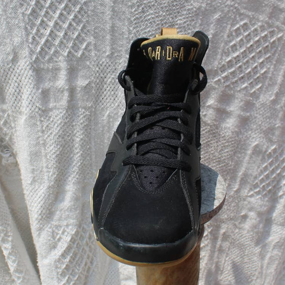 Size 10.5 - Jordan 7 Retro Golden Moments Pack 2012 Black Gold Rare - Picture 5 of 12